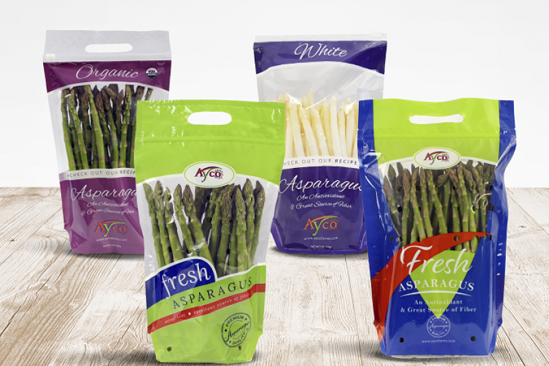Ayco Farms introduced new asparagus bags in May, just as consumer demand on packaged produce in the produce aisle picked up because of the COVID-19.