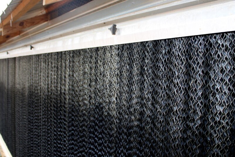 Evaporative cooling system.