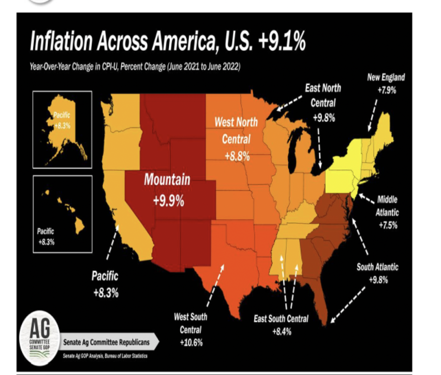American Inflation Rates CPI Shows Inflation Surged to 9.1% in June — the Highest Level Since ...