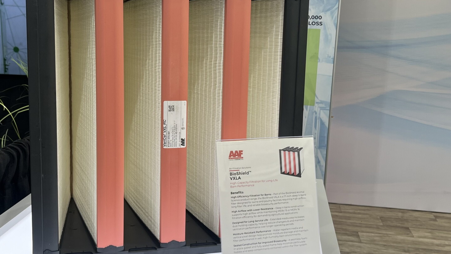 Maximize Airflow and Filter Life: AAF Brings High-Efficiency Filtration to U.S. Pig Farms