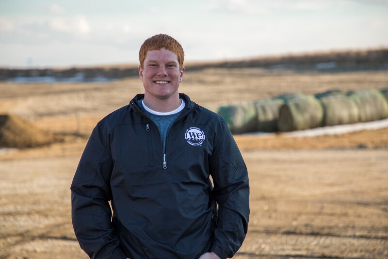 Adam Krause young pig farmer