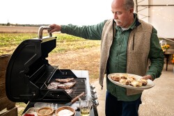 Pork on the grill