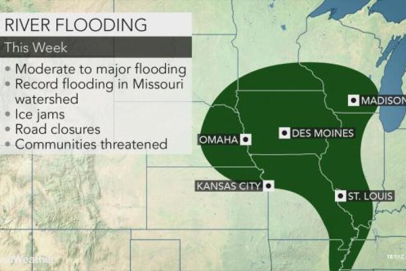 Additional moisture this week, will aggravate the flooding situation even more, meteorologists say.