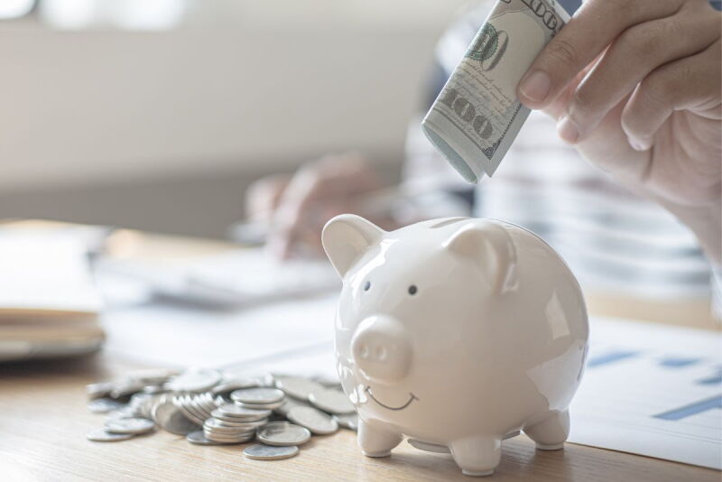 Cost Savings Piggy Bank