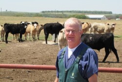 AABP presented its prestigious Bovine Practitioner of the Year award  to Dr. Arn Anderson, Bowie, Texas,
