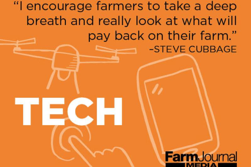 "Farmers have to have a laser focus on what will make them money in the coming year because we have really tight margins, and technologies should be looked at as what can help immediately.” 