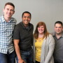 Participants in the 2019 Nebraska Pork Leadership Program. Left to right: Zachary Lubeck, Aaron Holliday, Allison Zabel and Joel Kaelin.