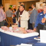 Elizabeth Wunderlich (second from the right), USMEF representative in the Caribbean, answers questions from a buyer during the 2019 Latin American Product Showcase in San Juan, Puerto Rico.
