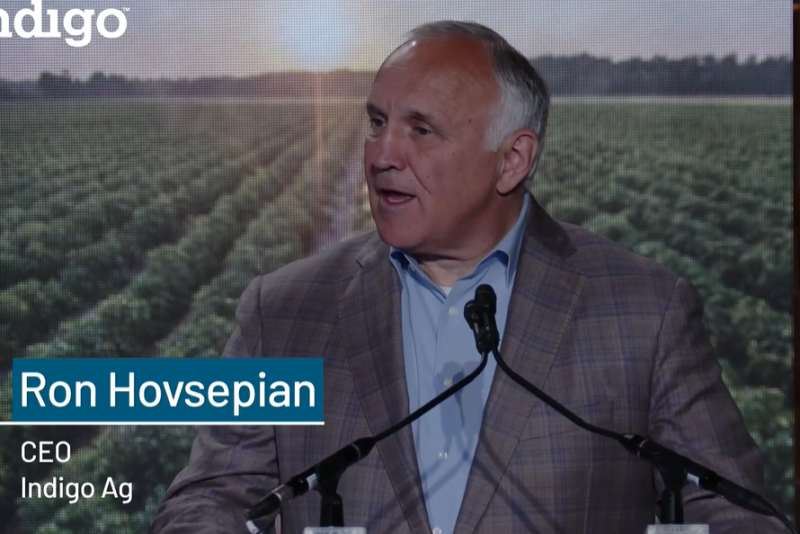 Indigo CEO Ron Hovsepian says the company has generated the world’s first crop of verified carbon credits at scale, to be issued by the Climate Action Reserve to Carbon by Indigo.
