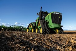 The 9570RX and 9620RX are powered by a 15 liter Cummins QSX15 engine, and the other two tractors are equipped with a PowerTech PSS 13.5 liter engine. All engines are Tier 4 Final compliant. 