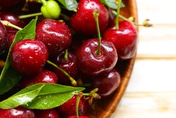 A bowl of cherries