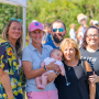 Eastern Produce Council executive director Susan McAleavey Sarlund holds 3-month-old Joseph Michael DeLorenzo and is surrounded by his family:  father Anthony DeLorenzo, aunts Deanna and Christina, and grandmother Goldie.