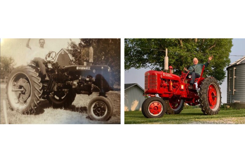 This Farmall C was restored for its 75th birthday. 