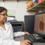 SDSU postdoctoral research associate Chithra Sreenivasan successfully isolated antigens in tracheal and lung tissues to prove that the guinea pig could be used as an animal model to study influenza D as part of her doctoral work