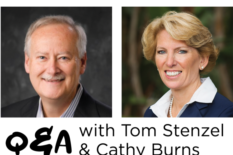 Tom Stenzel & Cathy Burns