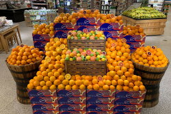 Shown is a citrus entry by Brian Dey of Four Seasons Produce for PMG's Produce Artist Award Series contest. Dey is a multiple-time winner.