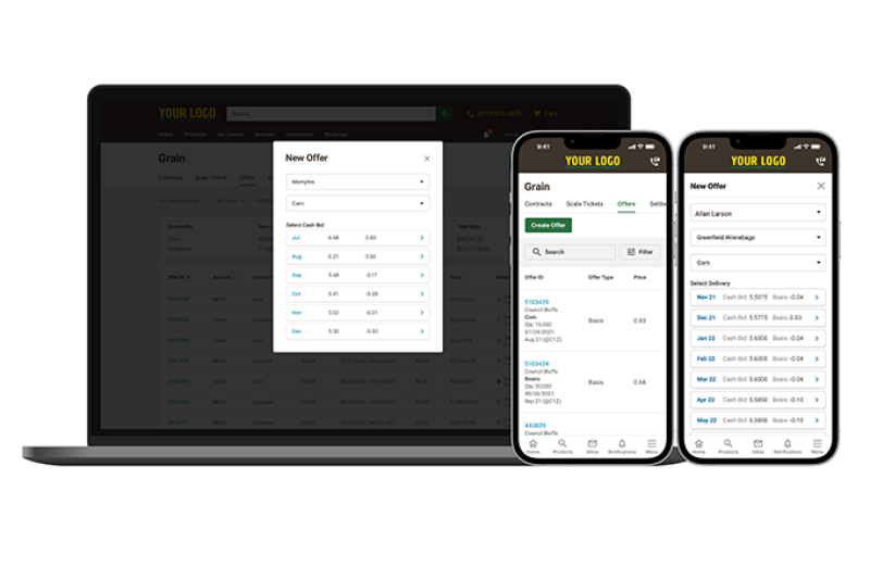 After announcing the addition of the Grain Business Unit in April, AgVend announced its first partner to build out grain offer management with DTN. 