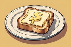 Butter in the shape of money