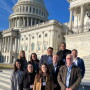 A group of the Hass Avocado Board's BOLD program stand outside the U.S. Capitol.