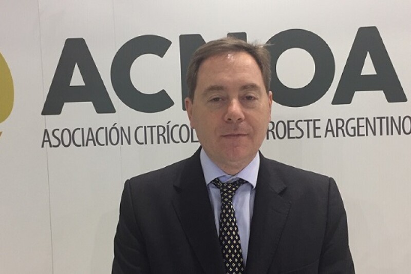 Martín Carignani, president of ACNOA, the Citrus Association of Northwest Argentina