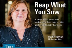 Becky Meeuwsen Berger’s grass seed business evolves to prioritize quality and family harmony.
