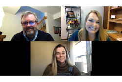 Clockwise from top left: Tom Karst, Ashley Nickle, Amy Sowder