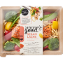 ProSeal's Halopak tray uses mostly recycled cardboard for a tray with a plastic top-seal.