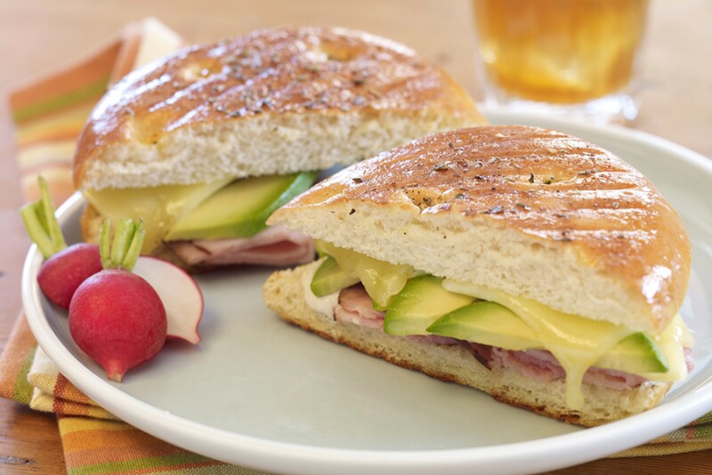 The California Avocado Commission has developed a number of recipes for foodservice, including a grilled ham, California avocado and gouda panini.