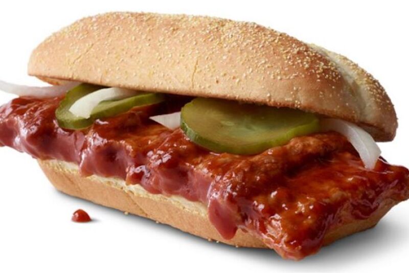 McRib- Photo Credit McDonald's
