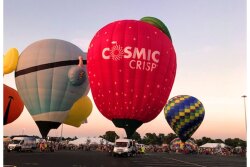 The Cosmic Crisp hot air balloon has traveled the country to many balloon festivals in 2022, raising public awareness of the fast-rising Washington apple variety.