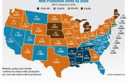 Markets, policy and climate  continue to impact milk production per cow and where milk is produced.