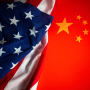 U.S. and China flags