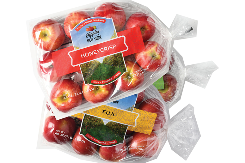 New York Apple Association high-graphic poly bag