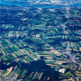 Farming in Quebec south of the St. Lawrence River at Quebec City.