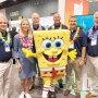 The Bland Farms team stands with SpongeBob at Fresh Summit 2019 after announcing a partnership with the brand for the upcoming Vidalia onion season.
