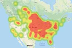 This heat map shows, in red, where the most 10-year-old equipment sold at auction in 2019 (through October).