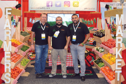 Pharr, Texas-based Bebo Distributing Inc.'s Raymond Labus (from left) , Jose Luis Licea and Joacim Hernandez represented the company at the 2017 Viva Fresh expo. 