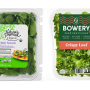Nature's Promise baby spinach and Bowery Farming crispy leaf lettuce