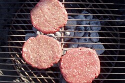 Grilling burgers hamburger beef patty