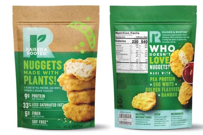 Raised and Rooted Nuggets made with plants.