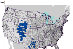 The 2019 outbreak has been confined to seven Western states; Colorado, Nebraska, New Mexico, Oklahoma, Texas, Utah, and Wyoming, with nearly all confirmed cases affecting equines rather than cattle.