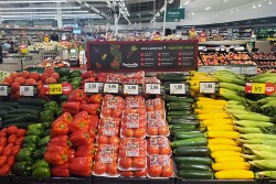 Produce section in a New Jersey supermarket