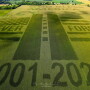 From an American flag one year, to a P.O.W tribute the next, Wilber Meyer's field artwork has grown. And for the 20th anniversary of 9/11, this year's tribute is by far the biggest, extending beyond the Ohio farm field.