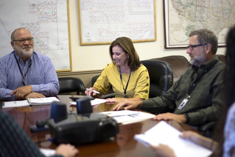 At AgriVision Farm Management’s headquarters in Hartley, Texas, Donald (right) and Cheri De Jong make mentoring their 400 employees a top priority.