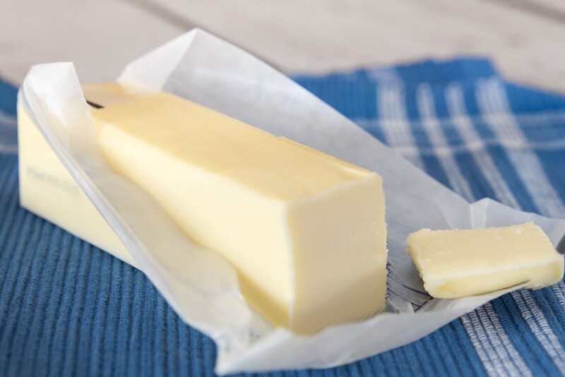 Quarter of butter