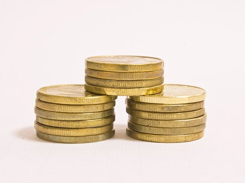gold coin stack
