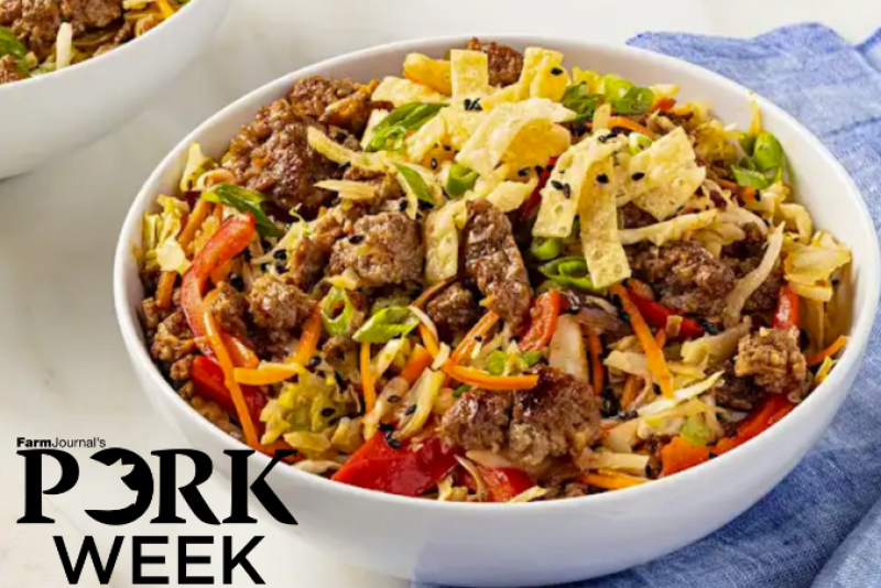 Ground Pork - Egg Roll in a bowl