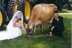 wedding day on a farm