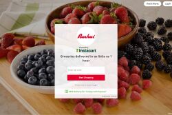 Screenshot of what shoppers see when shopping at Bashas' through Instacart. 