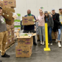 The Sharing Excess team has a spot at the Philadelphia Wholesale Produce Market to sort through produce that would otherwise be wasted, and to distribute it to feed local hunger groups.